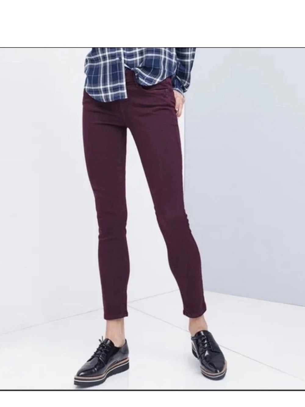 PAIGE verdugo ankle Plum dark purple color